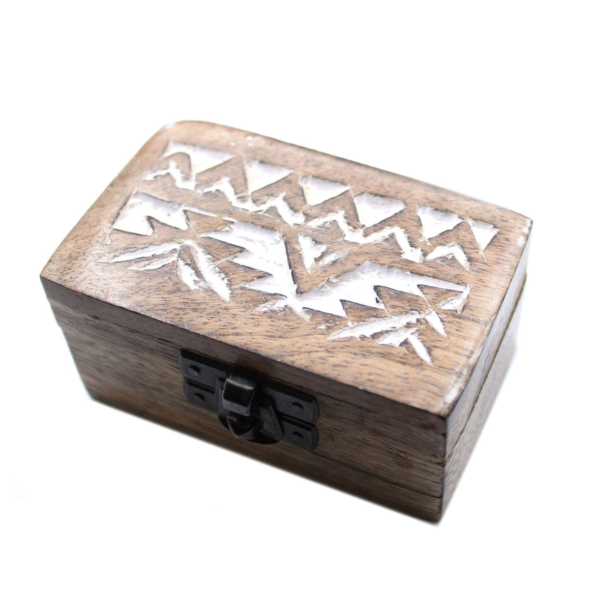 White Washed Wooden Box