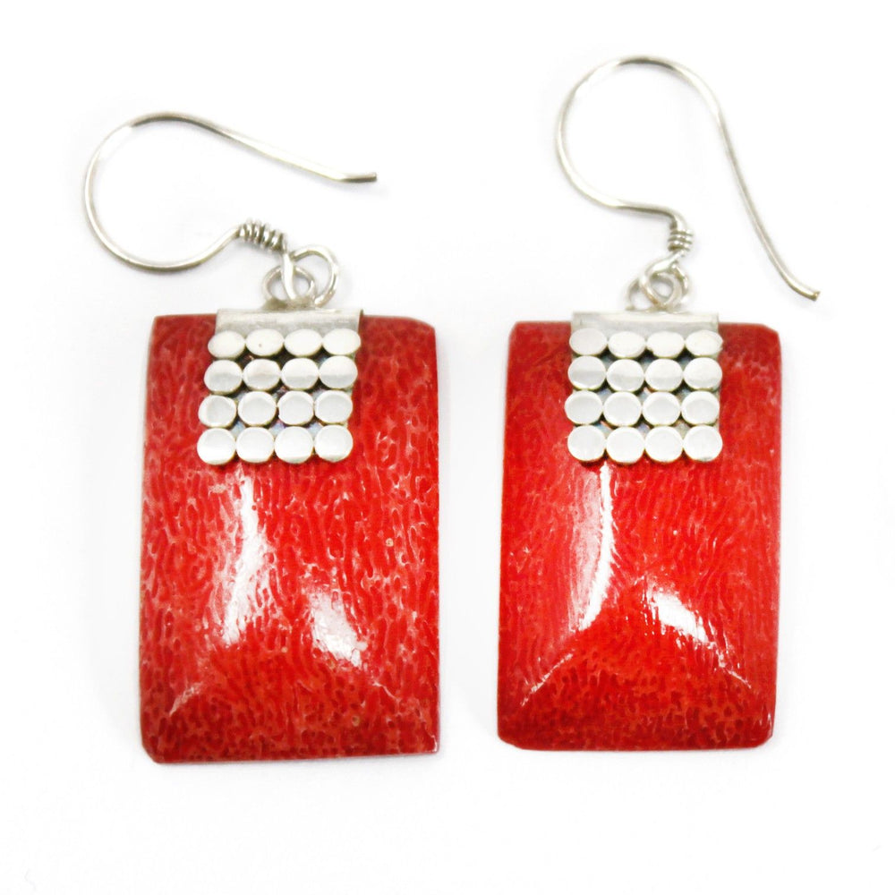 925 Silver Earrings – Mini Square Discs