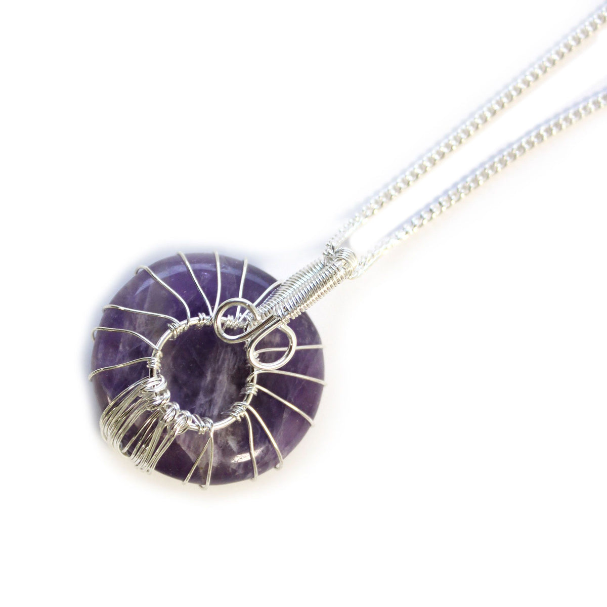Tree of Life Gemstone Necklace – Amethyst