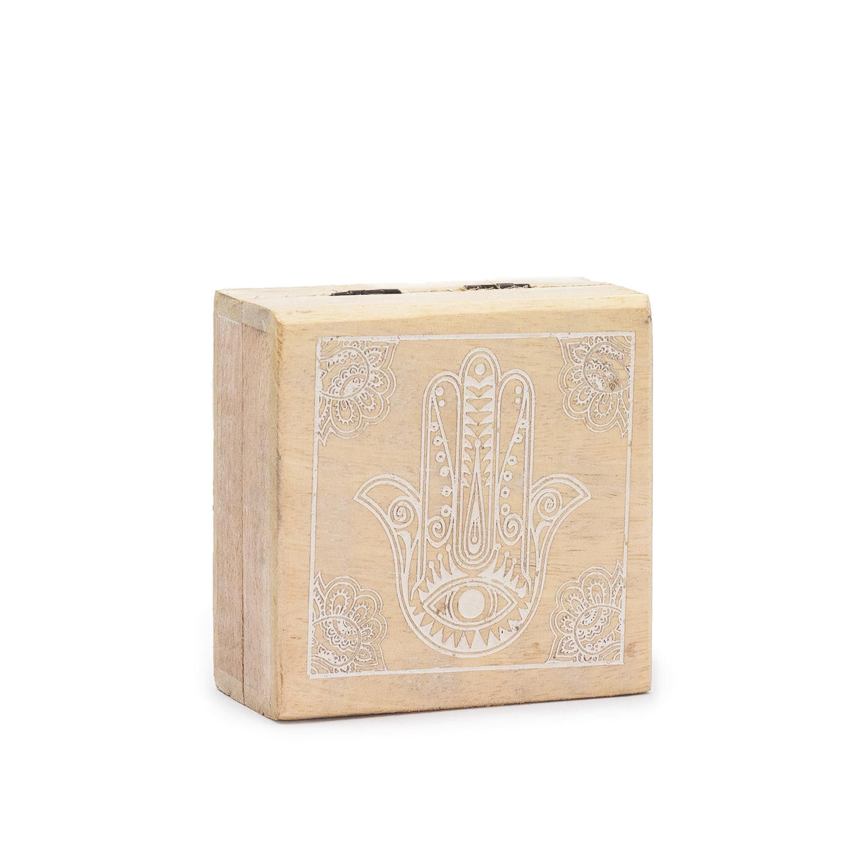 Wooden Boxes and Trays with Hamsa & Buddha — Signature