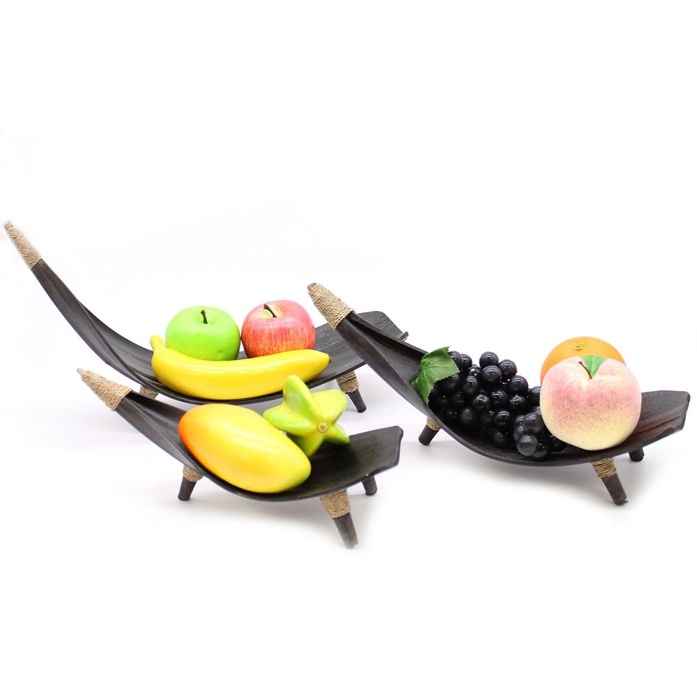 Coconut Leaf Fruit Bowl Sets & Tea Stands