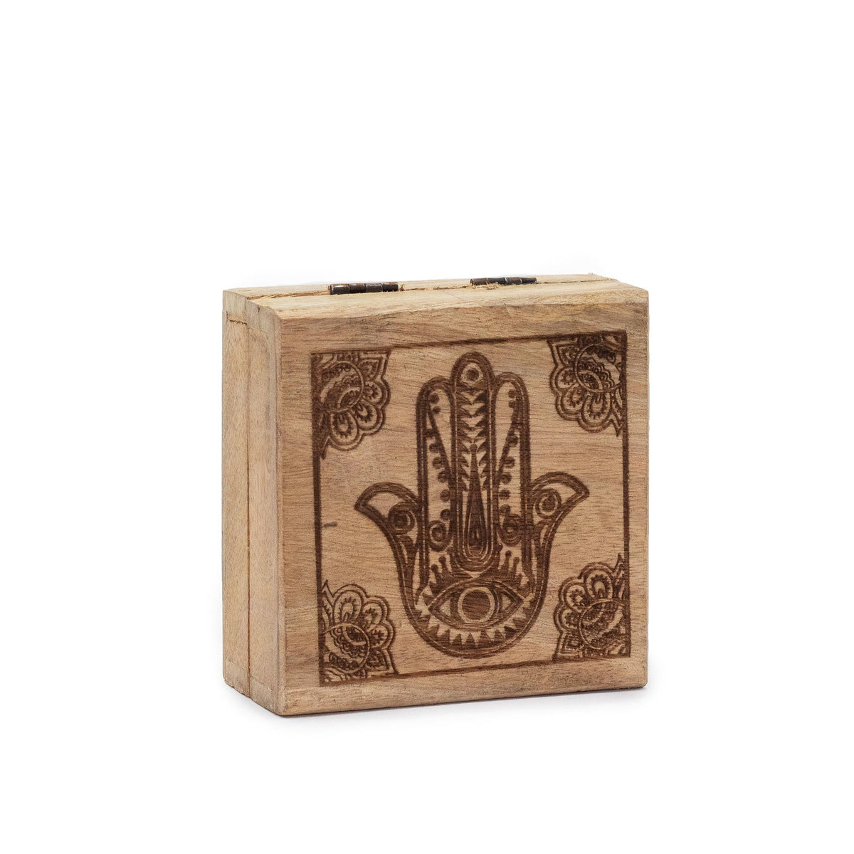 Wooden Boxes and Trays with Hamsa & Buddha — Classic