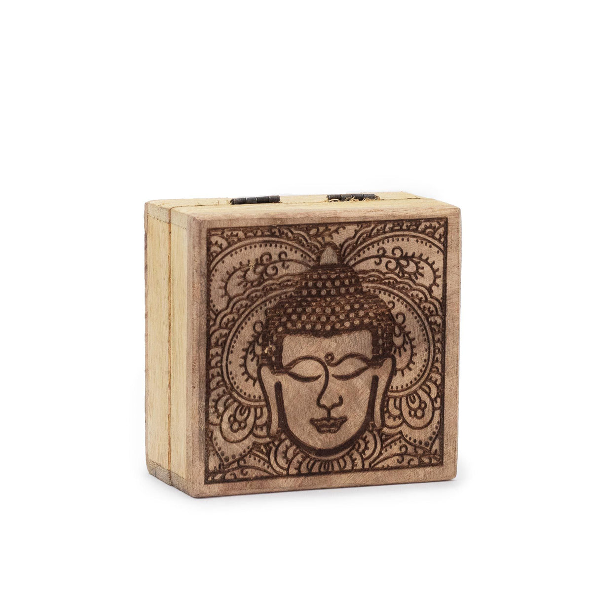Wooden Boxes and Trays with Hamsa & Buddha