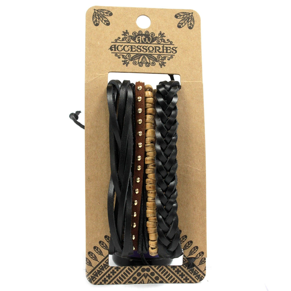 Men's Bracelet Sets – Black & Macho (Assorted)