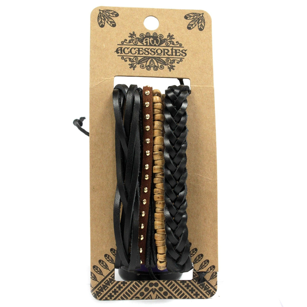 Men's Bracelet Sets – Black & Macho (Assorted)