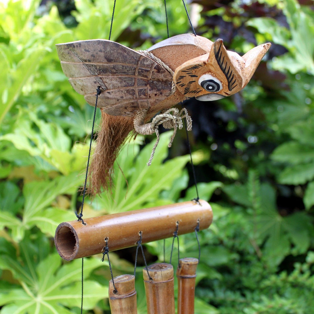 Owl Bamboo Wind Chime