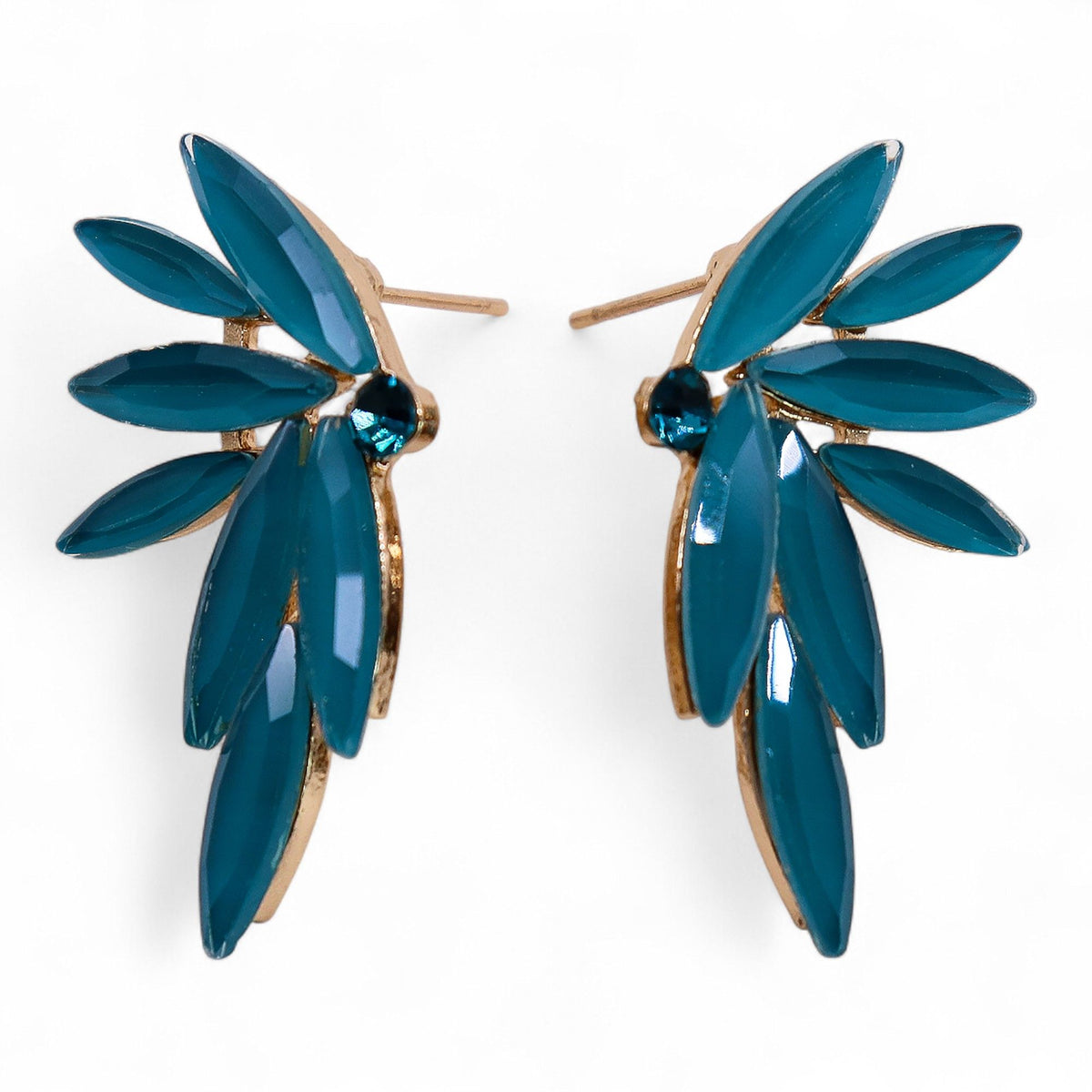 Nymph Aurora Teal Green Fairies Earrings