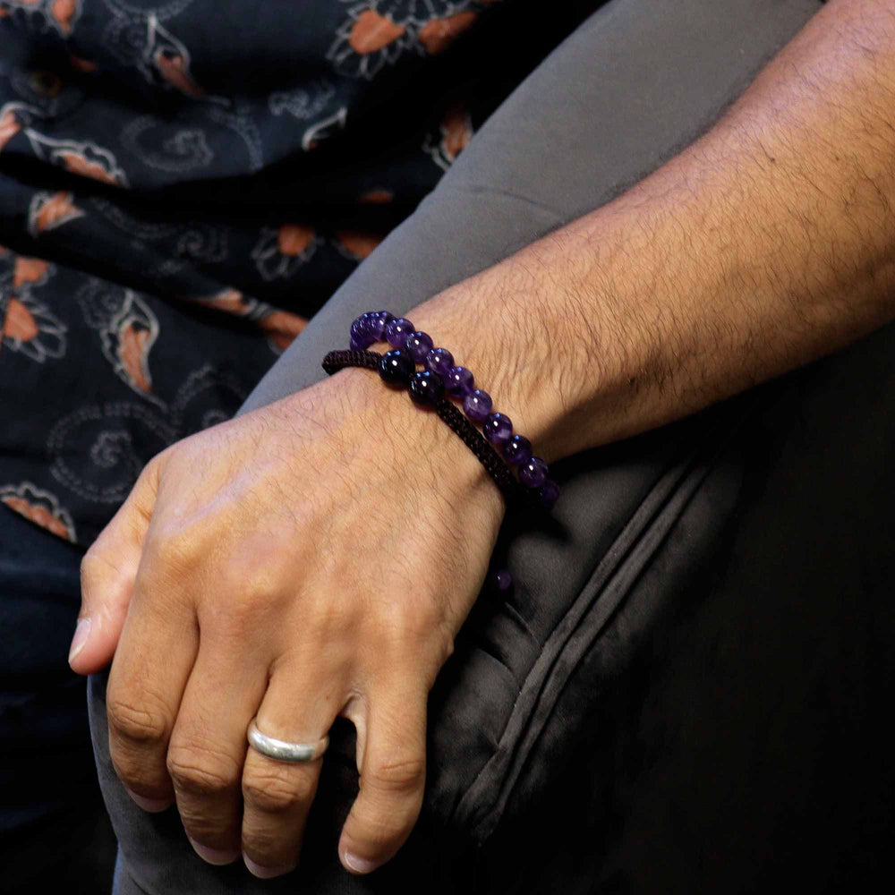 Amethyst Double Power Bracelet