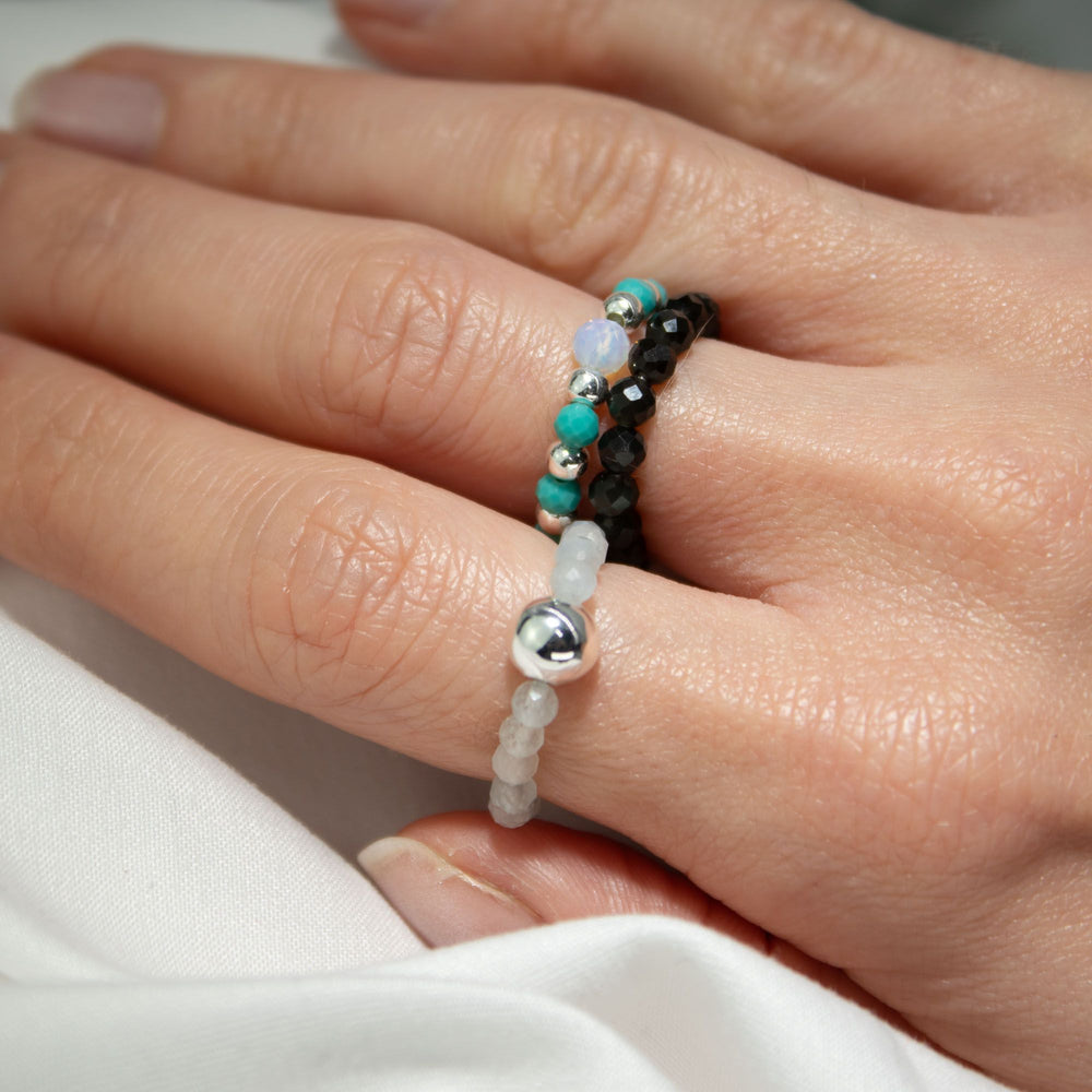 Nymph Spirit Gemstone Ring Set – Endless Ocean