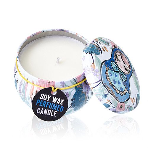 Dolly Blue Soy Wax Tin Candle